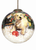 Christmas Puppy Hand Painted Glass Ornament - 850004397992