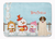 Merry Christmas Carolers Dog Art Machine Washable Memory Foam Mat - 638508637604
