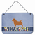 Welcome Sign with Dog Wall or Door Hanging Prints - 638508693051