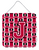 Monogram Letter Football Wall or Door Hanging Prints - 638508303936