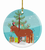 Donkey Christmas Ceramic Ornament - 652259329595