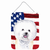 USA American Flag with Dog Wall or Door Hanging Prints - 615872605859
