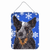 Winter Snowflakes Design with Dog Wall or Door Hanging Prints - 615872622191