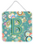 Circle Circle Teal Initial Alphabet Wall or Door Hanging Prints - 615872986880