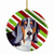 Dog and Christmas Candy Ceramic Ornament - 615872597840