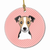 Dog Portrait on Ceramic Ornament - 615872908424