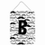 Moustache Initial Wall or Door Hanging Prints - 638508029188