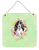 Flowers Design with Dog Wall or Door Hanging Prints - 194030074053