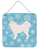 Winter Snowflake Design with Dog Art Wall or Door Hanging Prints - 638508520104