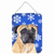Winter Snowflakes Design with Dog Wall or Door Hanging Prints - 615872622085