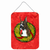 Christmas Wreath Design with Dog Wall or Door Hanging Prints - 615872609062