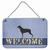 Welcome Sign with Dog Wall or Door Hanging Prints - 638508693624