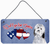 Woof If You Love America Dog Artwork Wall or Door Hanging Prints - 615872936427