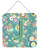 Circle Circle Teal Initial Alphabet Wall or Door Hanging Prints - 615872986965