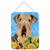 Summer Flowers Design with Dog Wall or Door Hanging Prints - 615872606382