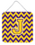 Monogram Letter Chevron Wall or Door Hanging Prints - 638508294449