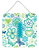 Flowers and Butterflies Monogram Letter Wall or Door Hanging Prints - 615872984619