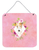 Flowers Design with Dog Wall or Door Hanging Prints - 194030072004