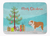 Merry Christmas Tree Dog Art Machine Washable Memory Foam Mat - 638508642417