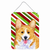 Candy Cane Holiday Christmas Design with Dog Wall or Door Hanging Prints - 615872622863