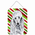 Candy Cane Holiday Christmas Design with Dog Wall or Door Hanging Prints - 615872849826