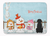 Merry Christmas Carolers Dog Art Machine Washable Memory Foam Mat - 638508637901