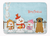 Merry Christmas Carolers Dog Art Machine Washable Memory Foam Mat - 638508637512