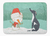 Dog and Snowman Christmas Machine Washable Memory Foam Mat - 652259282814