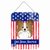 American Flag Design with Dog Wall or Door Hanging Prints - 638508213358
