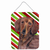 Candy Cane Holiday Christmas Design with Dog Wall or Door Hanging Prints - 615872621514