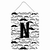 Moustache Initial Wall or Door Hanging Prints - 638508029300