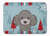 Winter Holiday Dog Art Machine Washable Memory Foam Mat - 638508634672