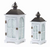 Lantern (Set of 2) 14.5"H, 19.25"H Wood/Metal - 746427815833