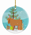 Goat Christmas Ceramic Ornament - 652259329960