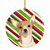 Dog and Christmas Candy Ceramic Ornament - 615872763733