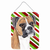 Candy Cane Holiday Christmas Design with Dog Wall or Door Hanging Prints - 615872621736