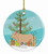 Cow Christmas Ceramic Ornament - 652259329373