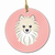 Dog Portrait on Ceramic Ornament - 615872907885
