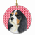 Valentine's Day Dog Portrait Ceramic Ornament - 615872602438