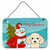 Snowman with Dog Art Wall or Door Hanging Prints - 638508132734