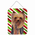 Candy Cane Holiday Christmas Design with Dog Wall or Door Hanging Prints - 615872621484