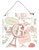 Monogram Letter Love in Paris Pink Wall or Door Hanging Prints - 615872983568