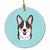 Dog Portrait on Ceramic Ornament - 615872907748