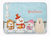 Merry Christmas Carolers Dog Art Machine Washable Memory Foam Mat - 638508637635