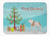 Merry Christmas Tree Dog Machine Washable Memory Foam Mat - 638508998514