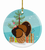 Turkey Christmas Ceramic Ornament - 652259330973