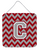 Monogram Letter Chevron Wall or Door Hanging Prints - 638508294876