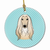 Dog Portrait on Ceramic Ornament - 615872907632
