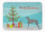 Merry Christmas Tree Dog Art Machine Washable Memory Foam Mat - 638508641755