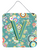 Circle Circle Teal Initial Alphabet Wall or Door Hanging Prints - 615872987085